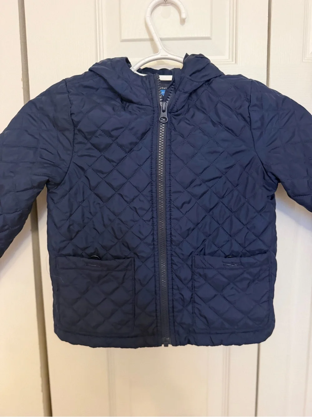 The Children's Place Navy Quilted Hooded Puffer Jacket